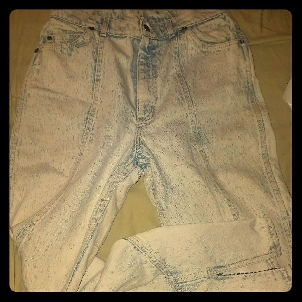 Lee high waisted acid wash jeans